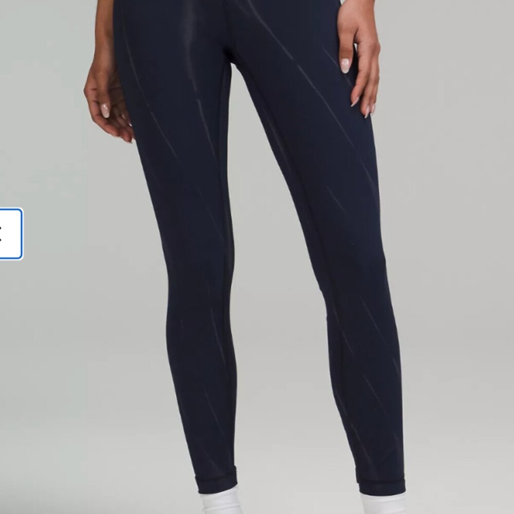 NWOT: Lululemon Wunder Train High-Rise Tight 25" - Size 2 Navy